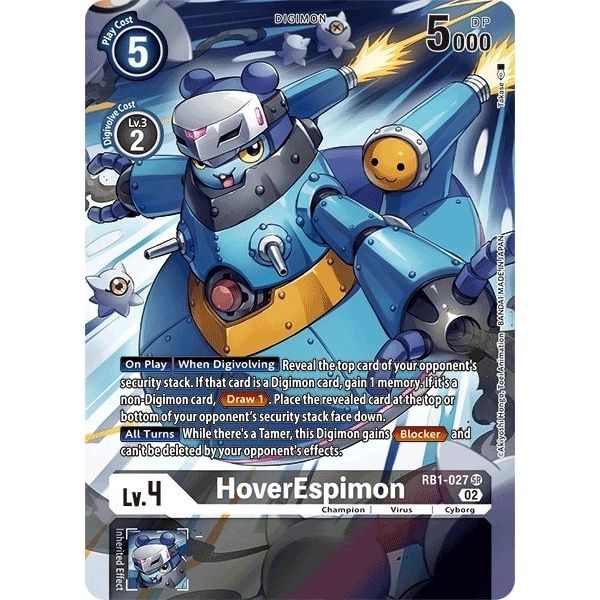 Image for HoverEspimon (Textured Alternate Art) (RB1-027 SR) (RB-01) - Digimon Card Game