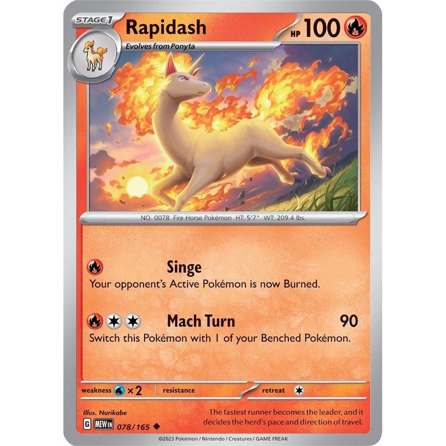 Image for Rapidash (078/165) (MEW) - Pokemon