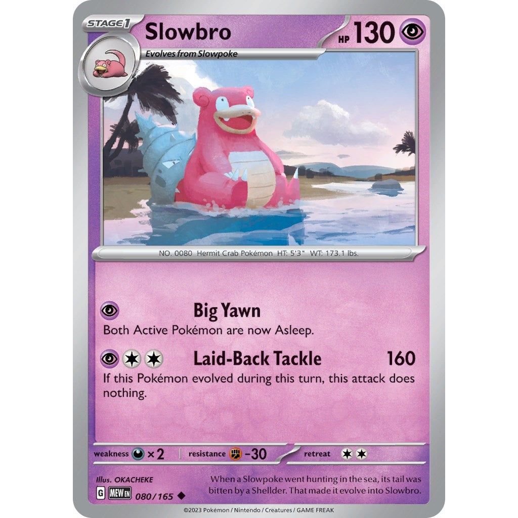 Image for Slowbro (080/165) (MEW) - Pokemon