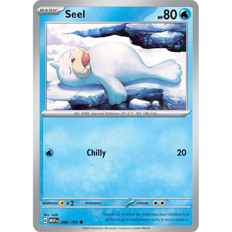 Image for Seel (086/165) (MEW) - Pokemon