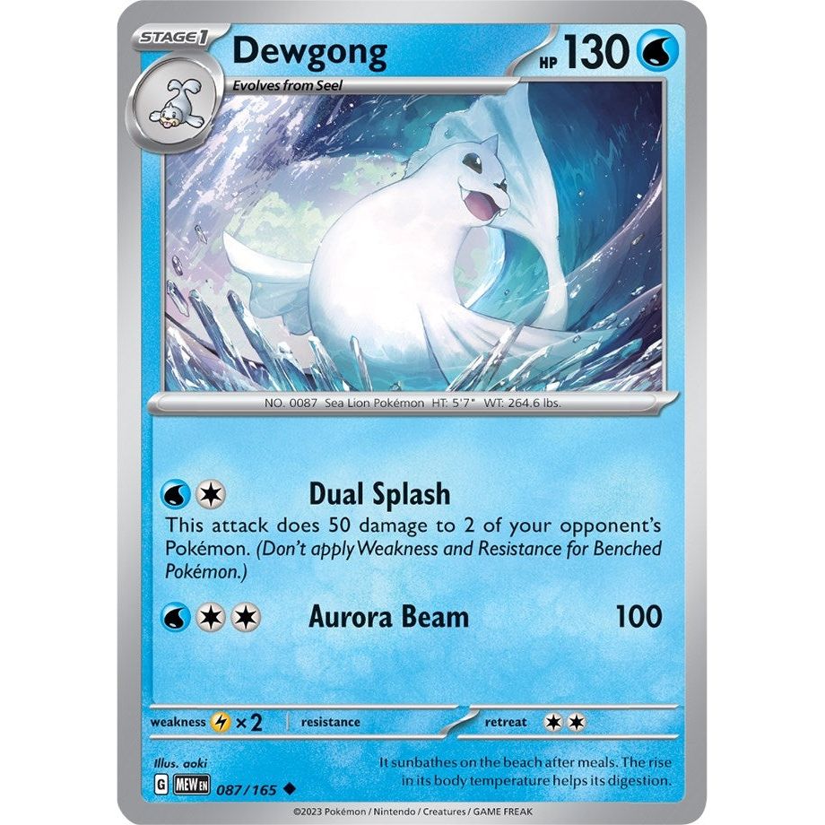 Image for Dewgong (087/165) (MEW) - Pokemon