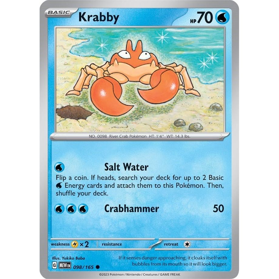 Image for Krabby (098/165) (MEW) - Pokemon
