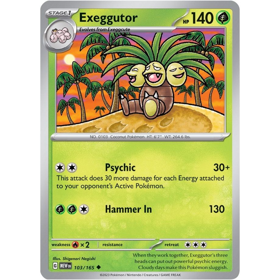 Image for Exeggutor (103/165) (MEW) - Pokemon