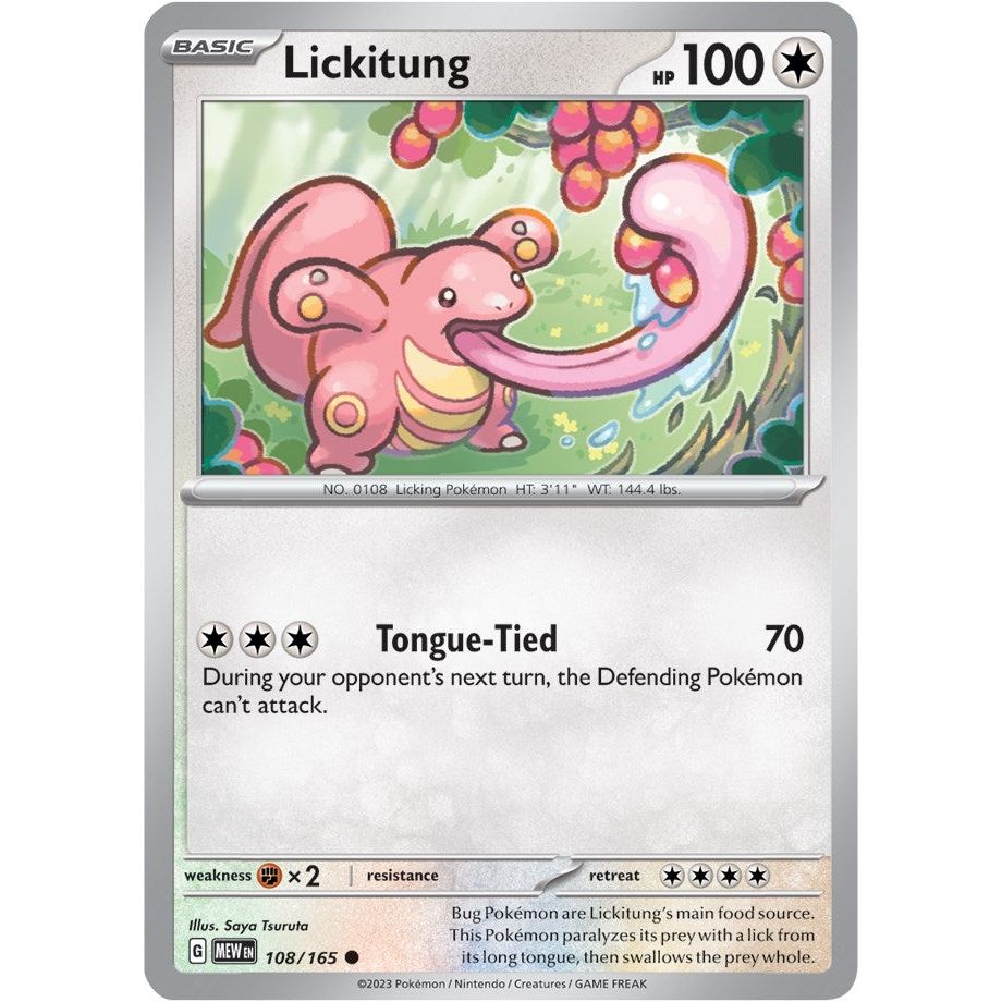 Image for Lickitung (108/165) (MEW) - Pokemon