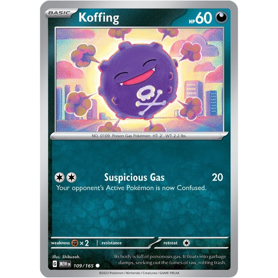 Image for Koffing (109/165) (MEW) - Pokemon