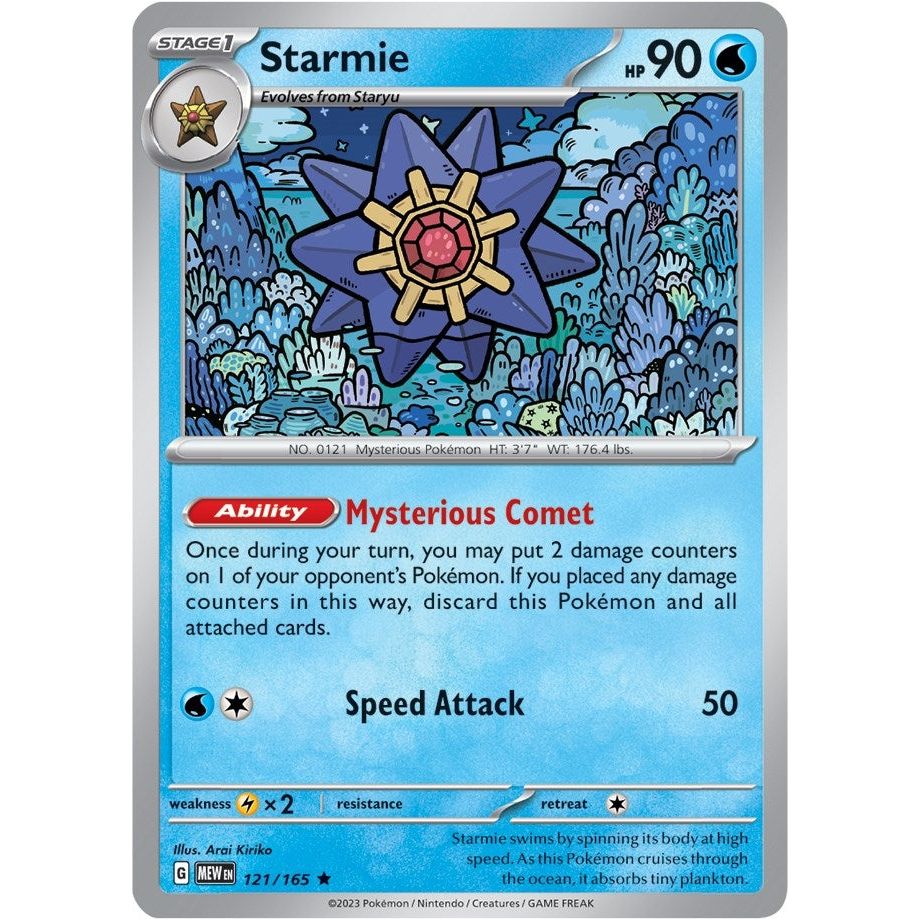 Image for Starmie (121/165) (MEW) - Pokemon