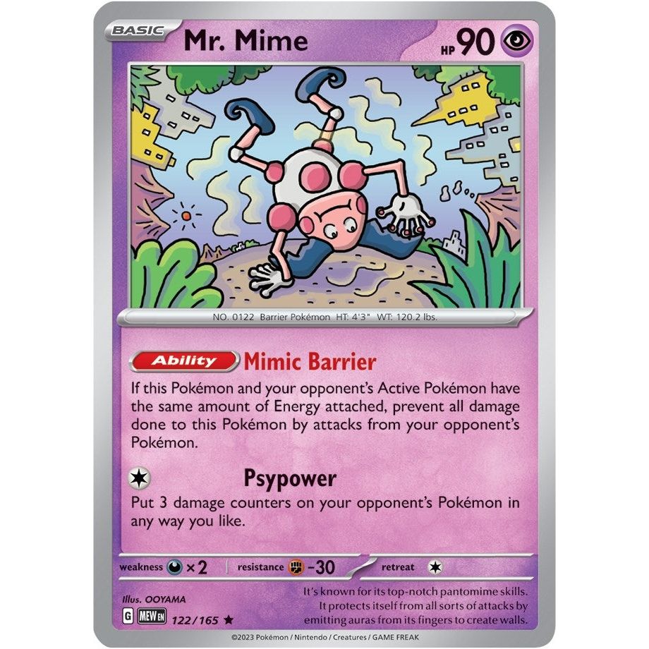 Image for Mr. Mime (122/165) (MEW) - Pokemon