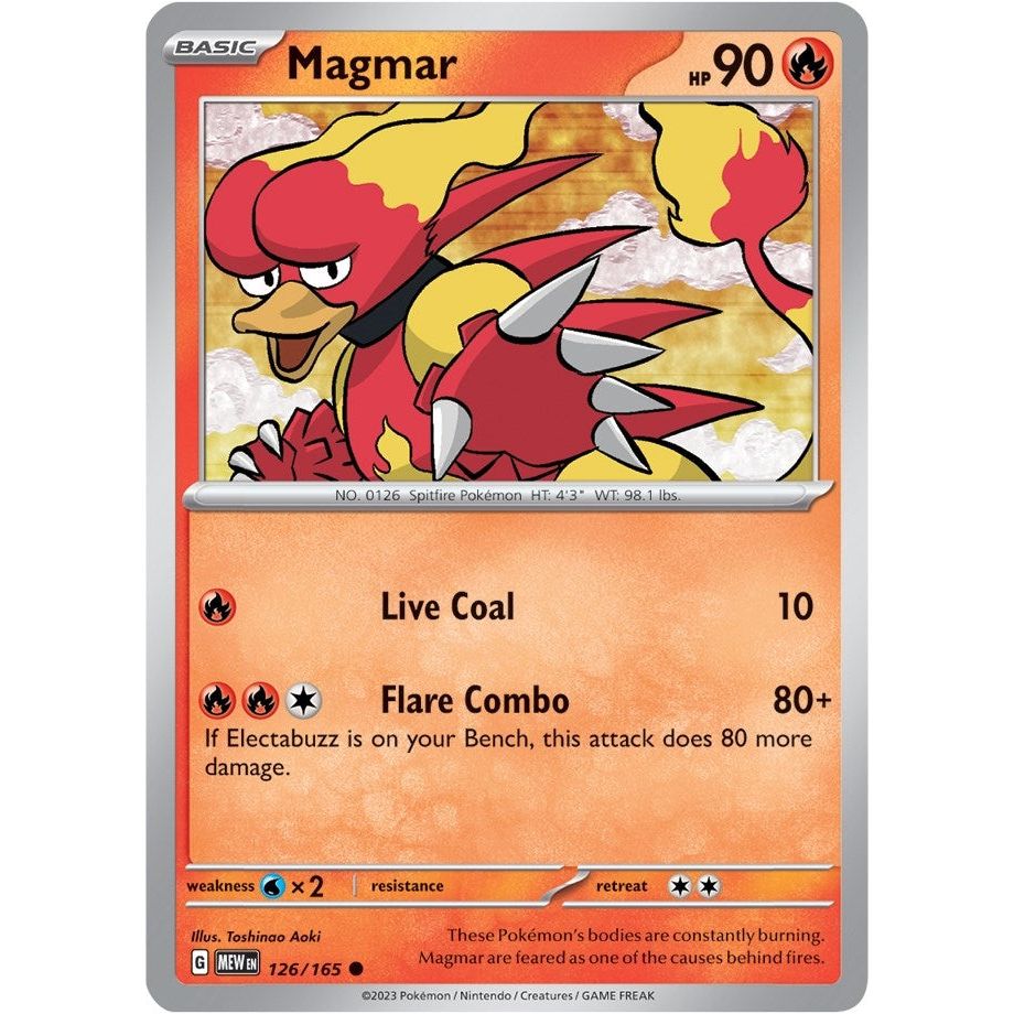 Image for Magmar (126/165) (MEW) - Pokemon