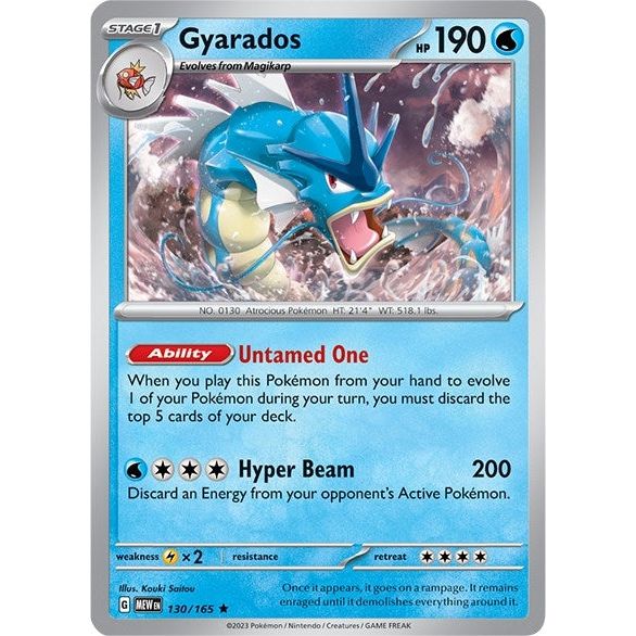 Image for Gyarados (130/165) (MEW) - Pokemon