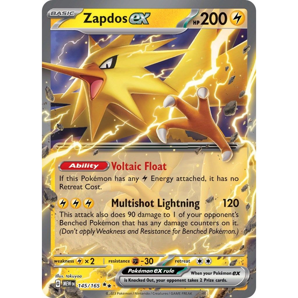 Image for Zapdos ex (145/165) (MEW) - Pokemon