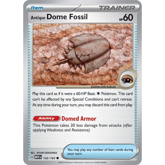 Image for Antique Dome Fossil (152/165) (MEW) - Pokemon