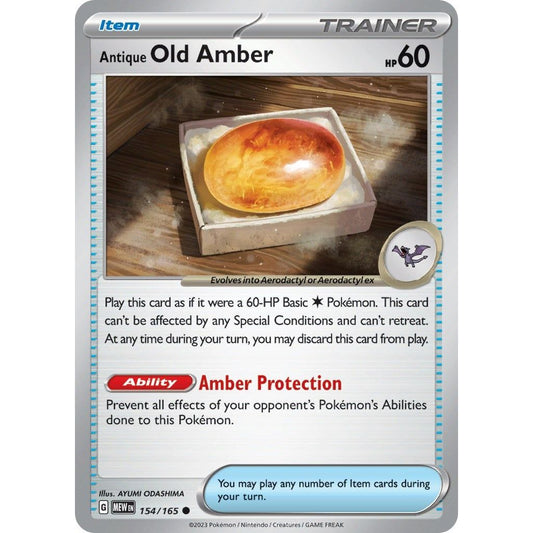 Image for Antique Old Amber (154/165) (MEW) - Pokemon