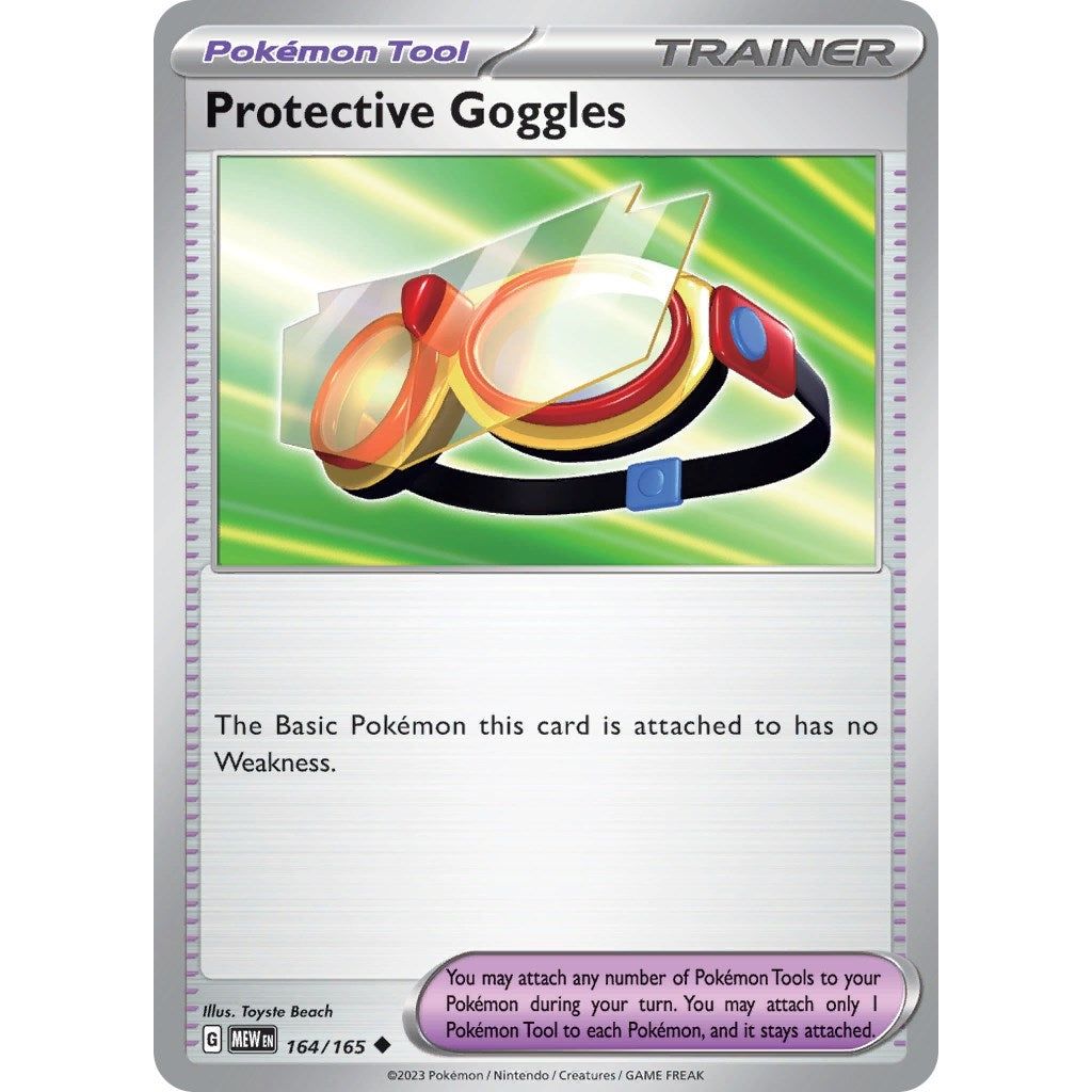 Image for Protective Goggles (164/165) (MEW) - Pokemon