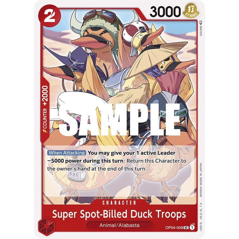 Image for Super Spot-Billed Duck Troops (OP04-009) (OP04) - One Piece Card Game