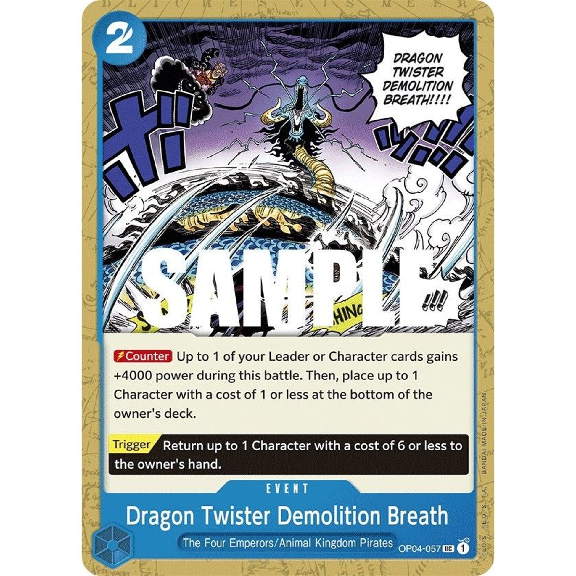 Image for Dragon Twister Demolition Breath (OP04-057) (OP04) - One Piece Card Game