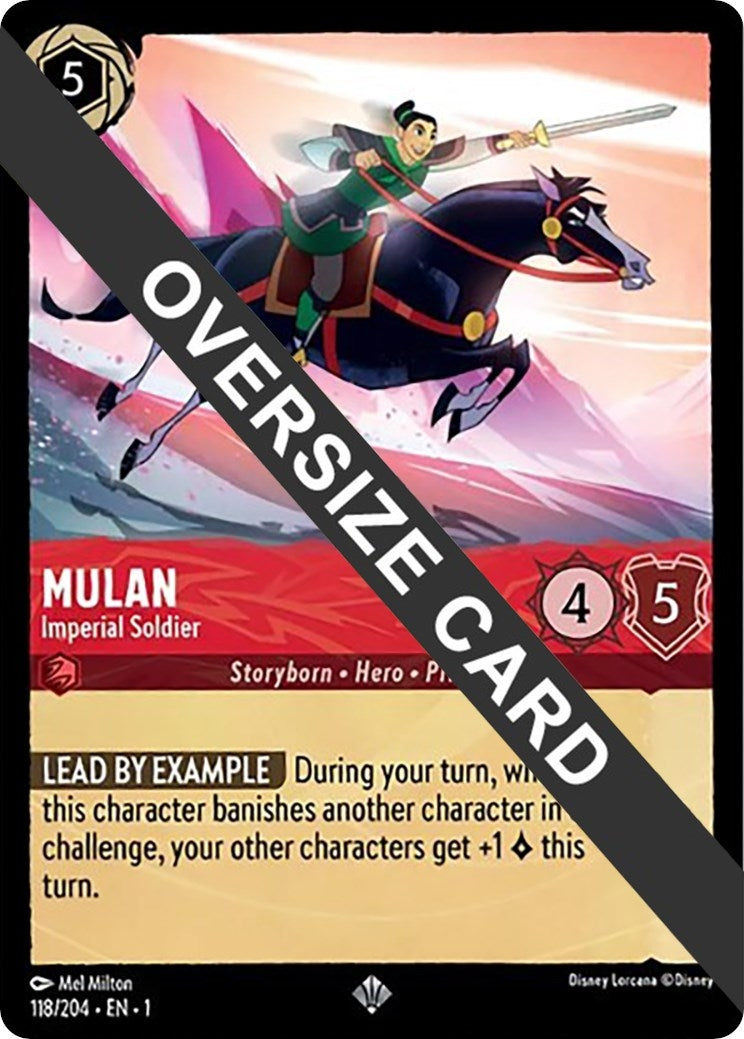 Image for Mulan - Imperial Soldier (Oversized) (118/204) (1) - Disney Lorcana