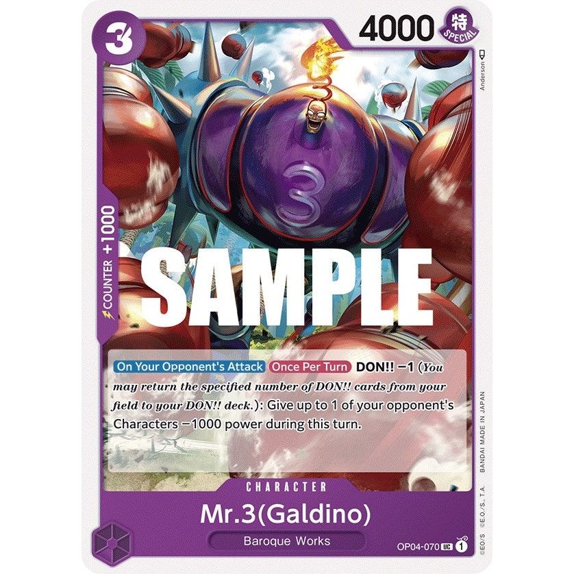 Image for Mr.3 (Galdino) (OP04-070) (OP04) - One Piece Card Game