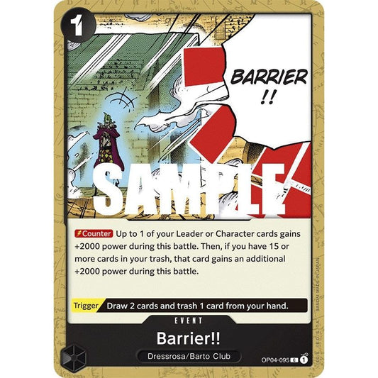 Image for Barrier!! (OP04-095) (OP04) - One Piece Card Game