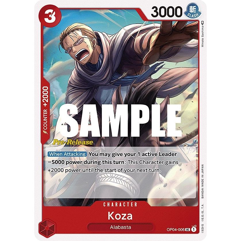 Image for Koza (OP04-006) (OP04 PRE) - One Piece Card Game