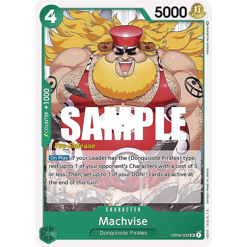 Image for Machvise (OP04-033) (OP04 PRE) - One Piece Card Game