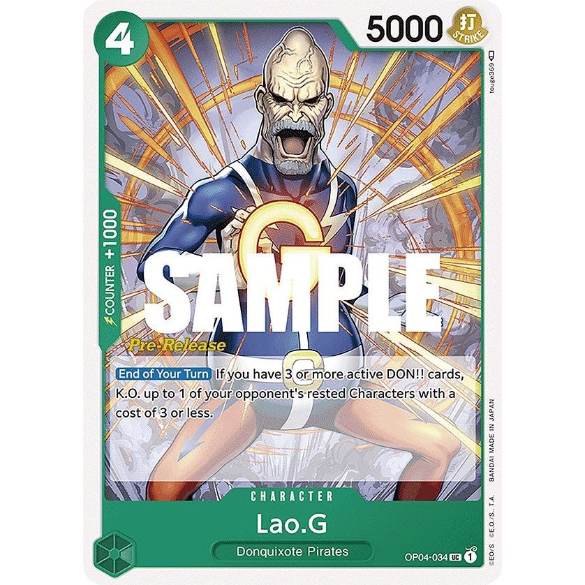 Image for Lao.G (OP04-034) (OP04 PRE) - One Piece Card Game
