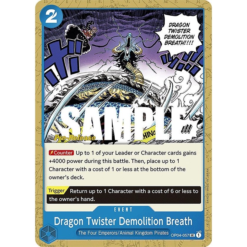 Image for Dragon Twister Demolition Breath (OP04-057) (OP04 PRE) - One Piece Card Game