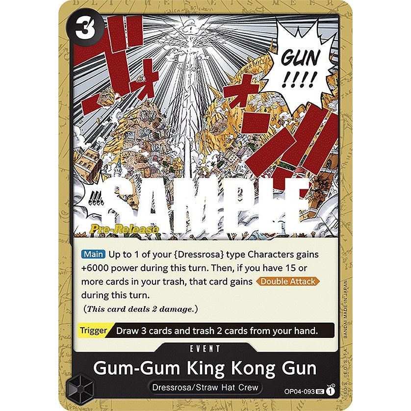 Image for Gum-Gum King Kong Gun (OP04-093) (OP04 PRE) - One Piece Card Game