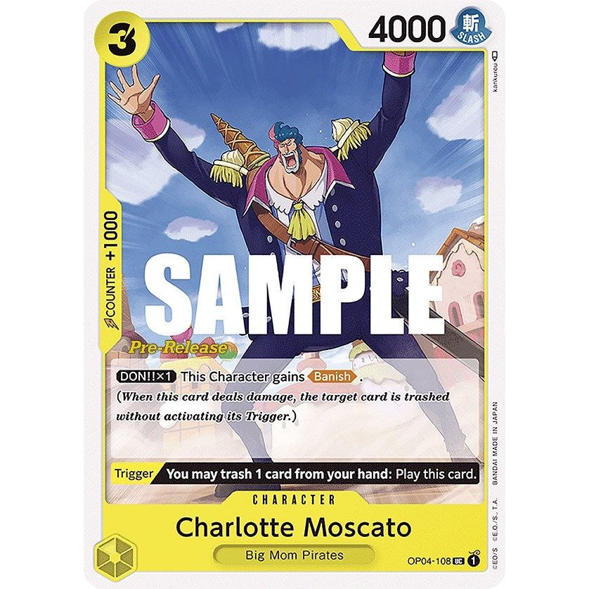 Image for Charlotte Moscato (OP04-108) (OP04 PRE) - One Piece Card Game