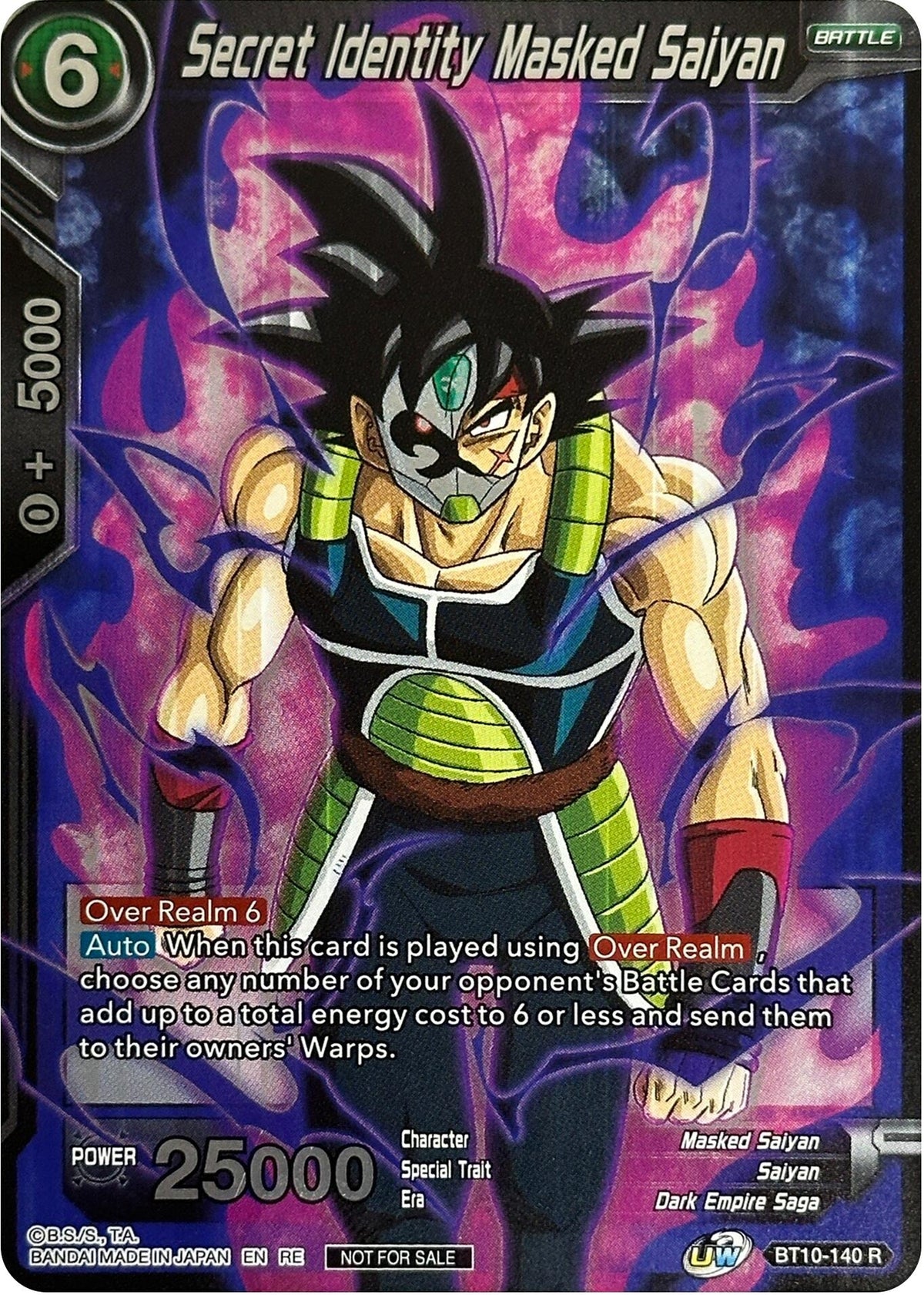 Image for Secret Identity Masked Saiyan (Championship Selection Pack 2023 Vol.3) (BT10-140) (TPR) - Dragon Ball Super: Masters