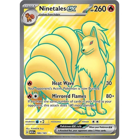 Image for Ninetales ex (186/165) (MEW) - Pokemon
