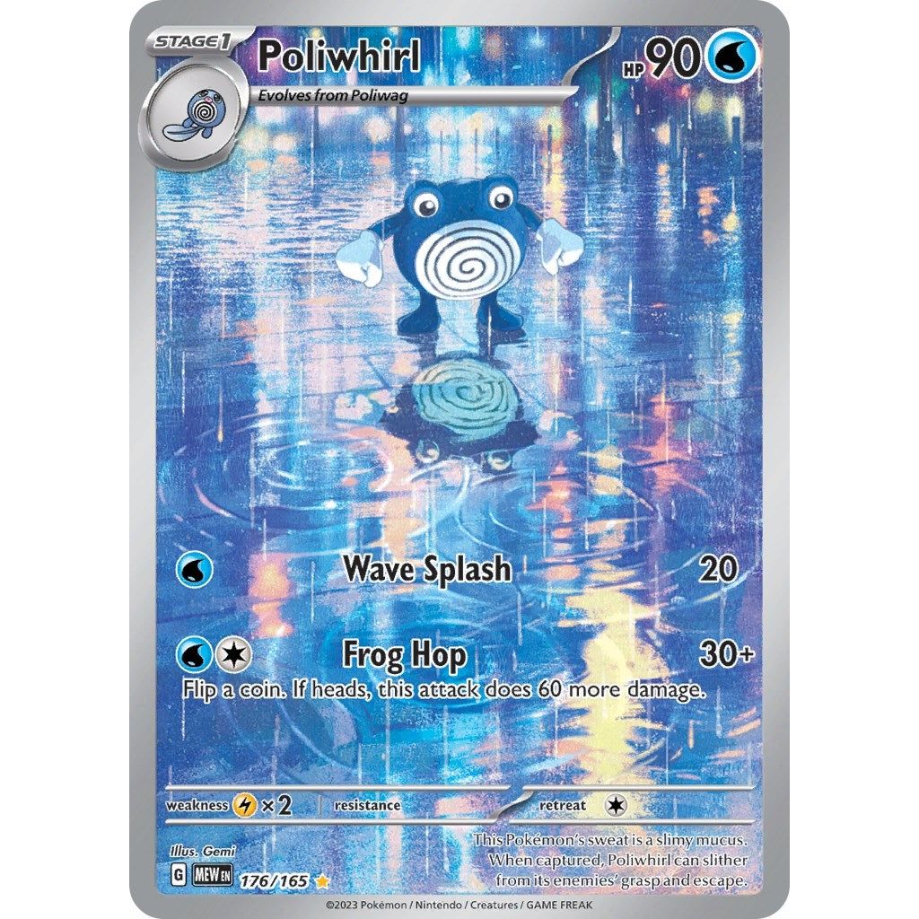 Image for Poliwhirl (176/165) (MEW) - Pokemon