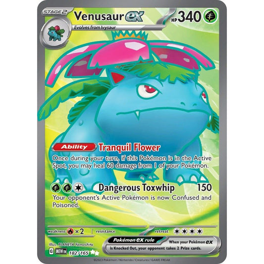 Image for Venusaur ex (182/165) (MEW) - Pokemon