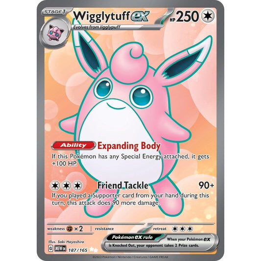 Image for Wigglytuff ex (187/165) (MEW) - Pokemon