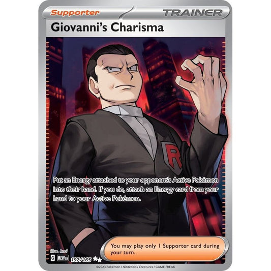 Image for Giovanni's Charisma (197/165) (MEW) - Pokemon