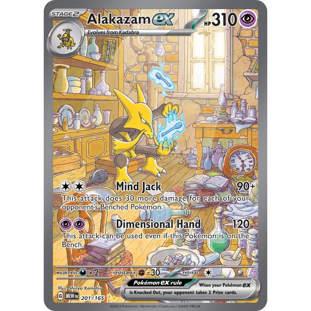 Image for Alakazam ex (201/165) (MEW) - Pokemon