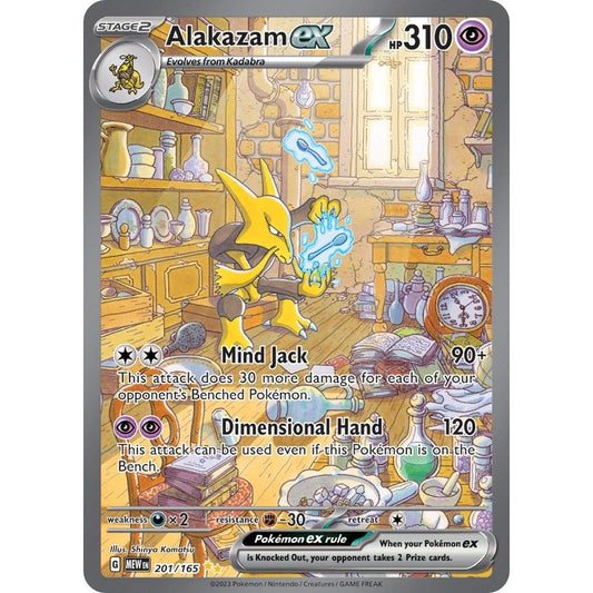 Image for Alakazam ex (201/165) (MEW) - Pokemon