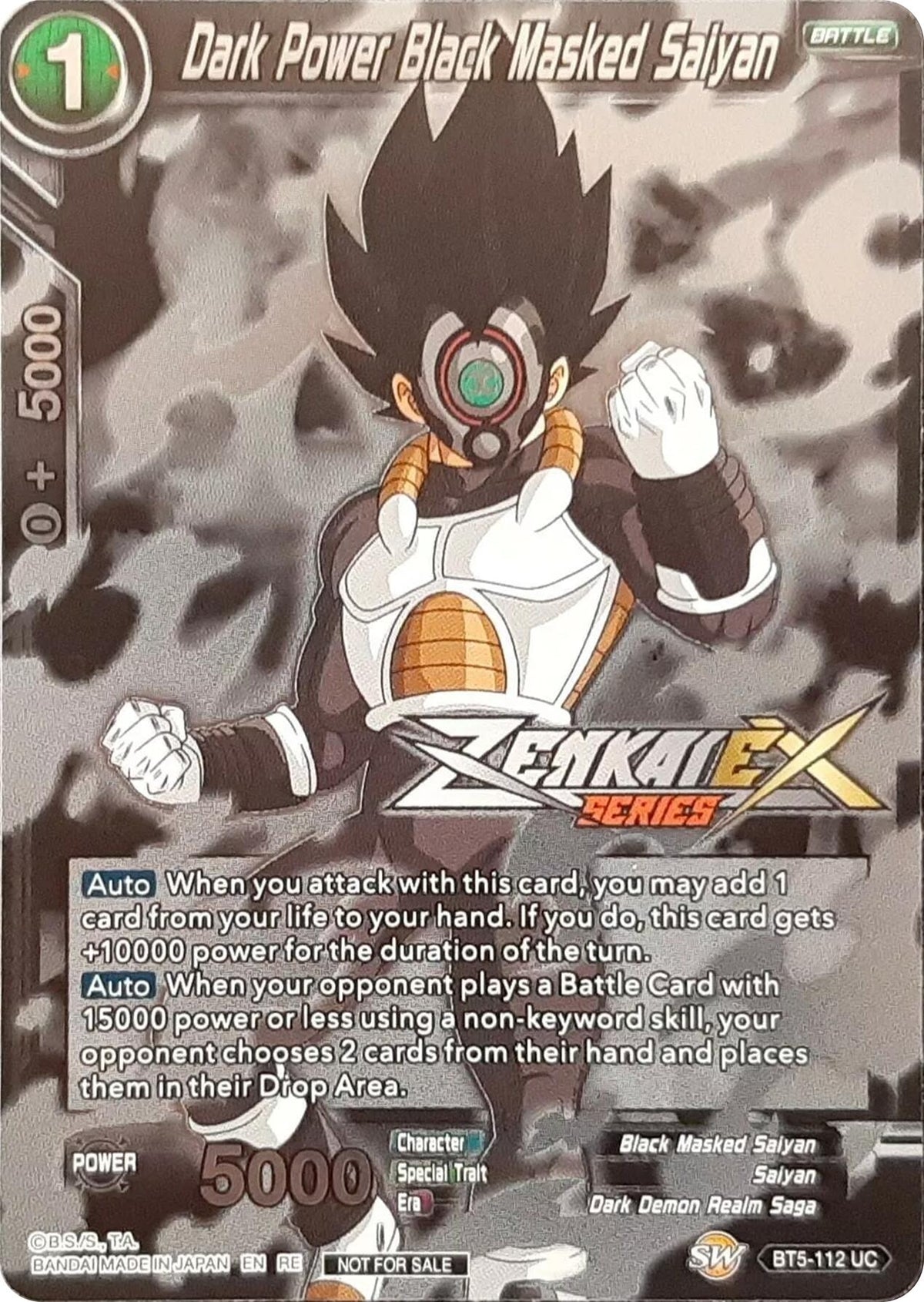 Image for Dark Power Black Masked Saiyan (Event Pack 13) (BT5-112) (TPR) - Dragon Ball Super: Masters