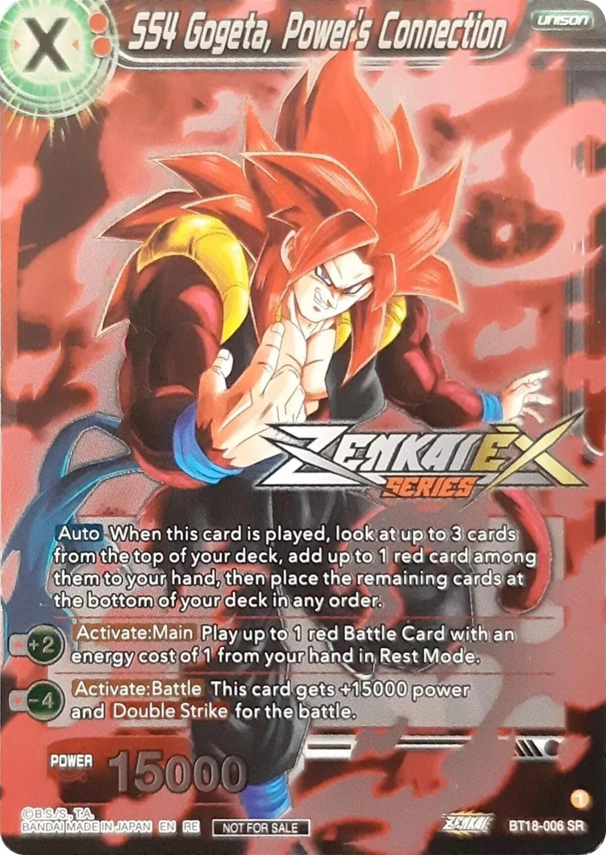 Image for SS4 Gogeta, Power's Connection (Event Pack 13) (BT18-006) (TPR) - Dragon Ball Super: Masters