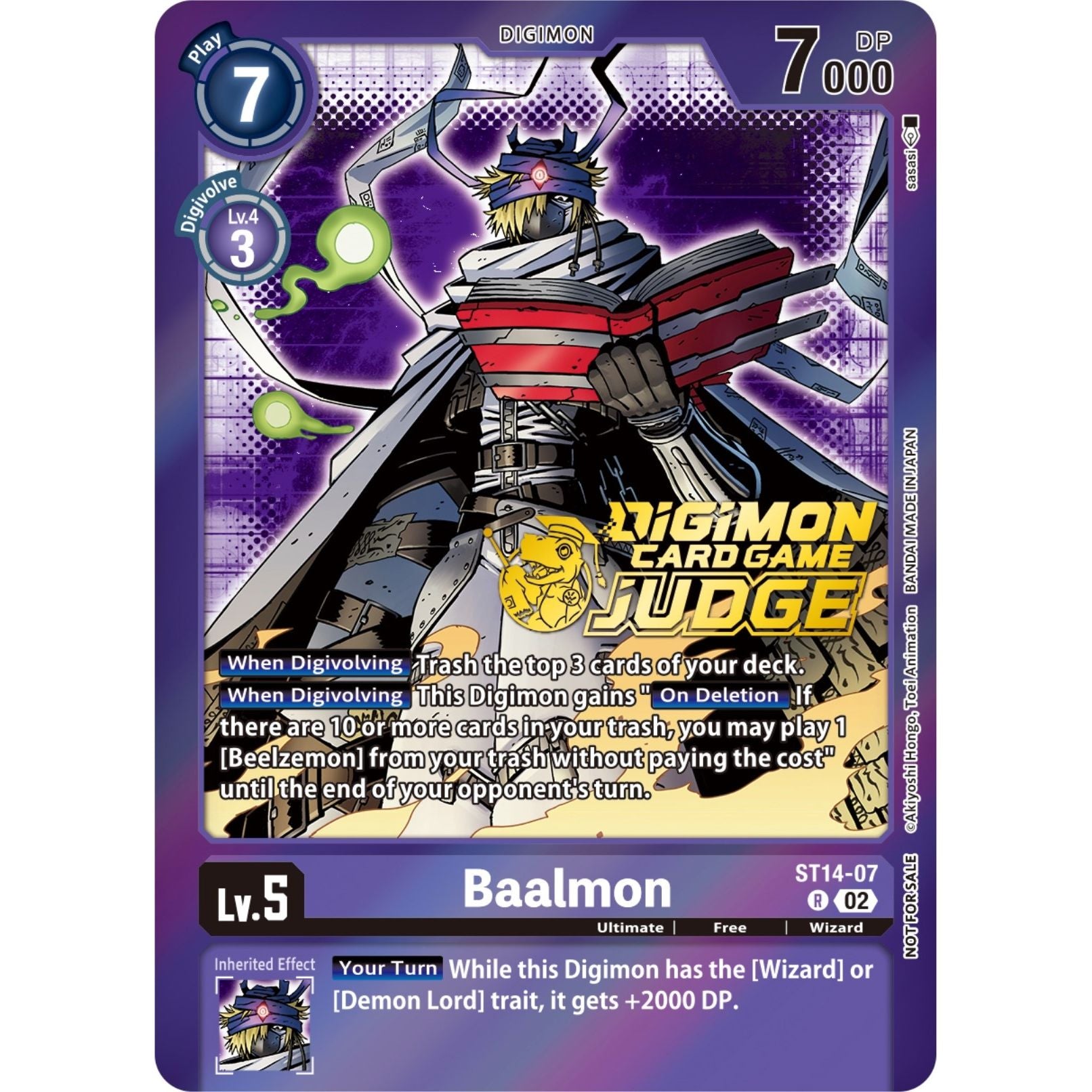 Image for Baalmon - ST14-07 (Judge Pack 4) (ST14-07 R) (ST-14) - Digimon Card Game