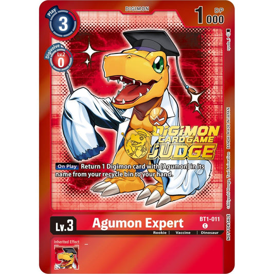 Image for Agumon Expert - BT1-011 (Judge Pack 4) (BT1-011 C) (BT01-03A) - Digimon Card Game