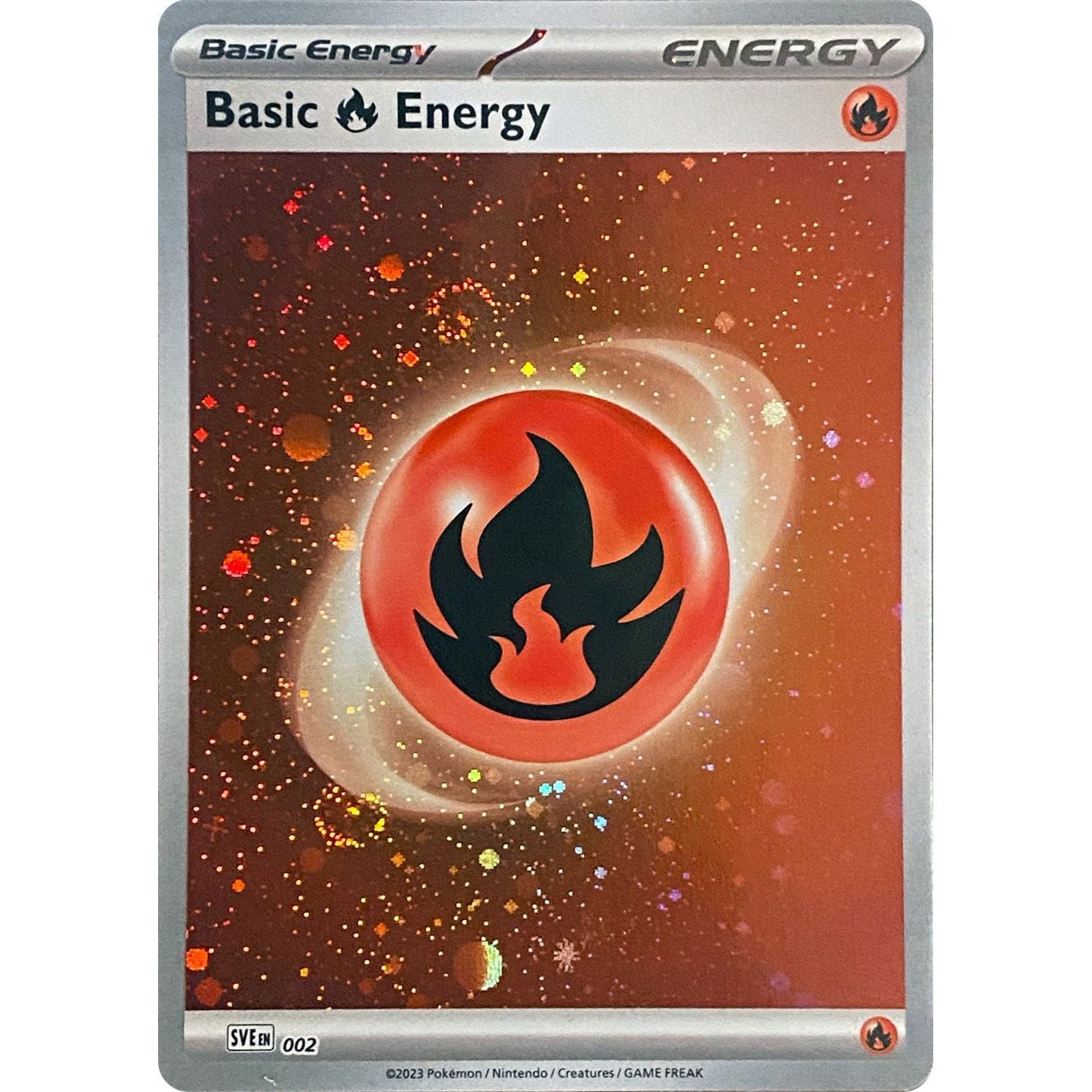 Image for Basic Fire Energy (Cosmos Holo) (002) (SVI) - Pokemon