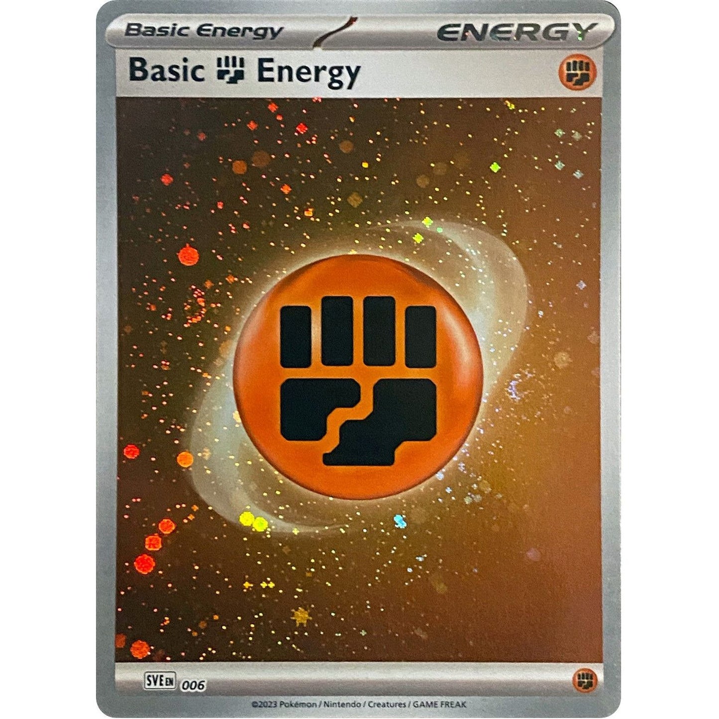 Image for Basic Fighting Energy (Cosmos Holo) (006) (SVI) - Pokemon