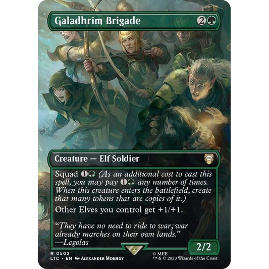 Image for Galadhrim Brigade (Borderless) (502) (LTC) - Magic: The Gathering