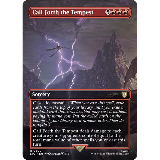 Image for Call Forth the Tempest (Borderless) (509) (LTC) - Magic: The Gathering