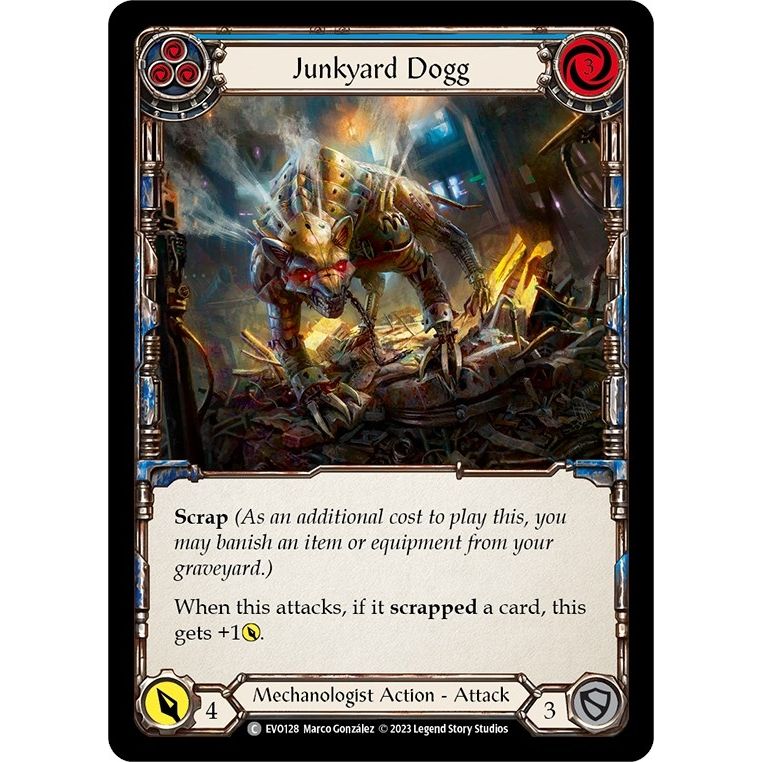 Image for Junkyard Dogg (Blue) (EVO128) (EVO) - Flesh and Blood TCG