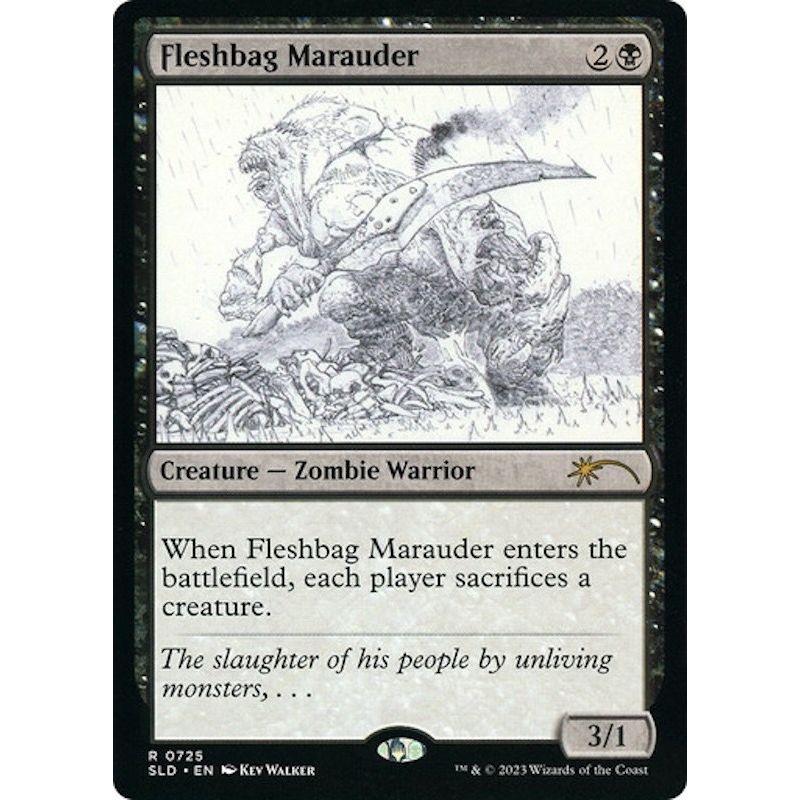 Image for Fleshbag Marauder (00725) (Sketch Showcase) (725) (SLD) - Magic: The Gathering