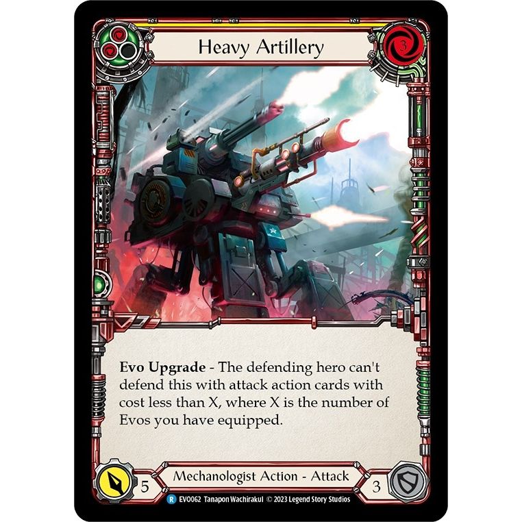 Image for Heavy Artillery (Yellow) (EVO062) (EVO) - Flesh and Blood TCG