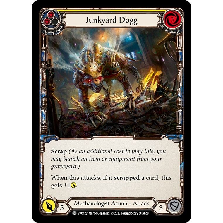 Image for Junkyard Dogg (Yellow) (EVO127) (EVO) - Flesh and Blood TCG