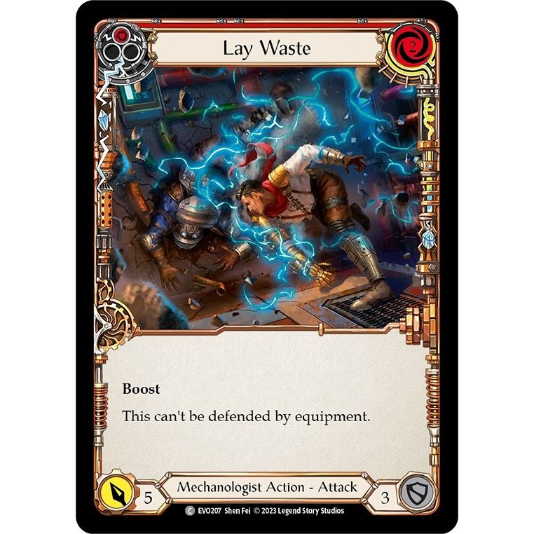 Image for Lay Waste (Red) (EVO207) (EVO) - Flesh and Blood TCG