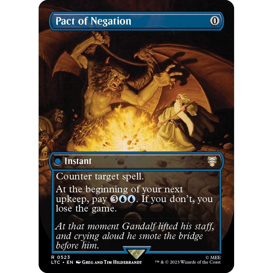 Image for Pact of Negation (Borderless) (523) (LTC) - Magic: The Gathering
